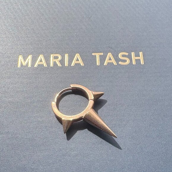 Maria Tash triple long spike hoop, 14K rose gold - Picture 1 of 3